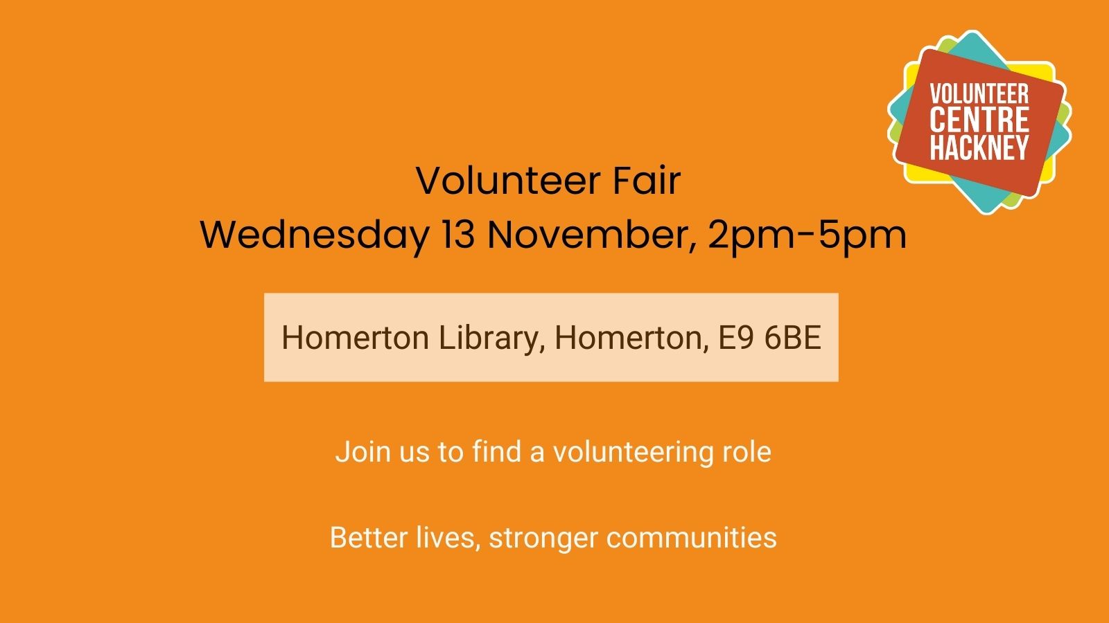 Volunteer Fair: Don’t miss this exciting event on 13 November 2024